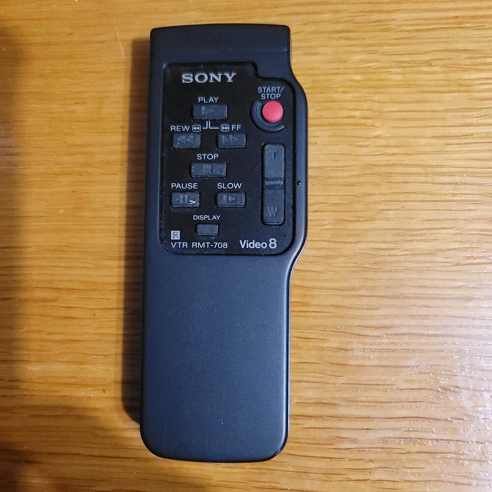 Sony VTR RMT-708 Remote Control - Video 8 Camcorders